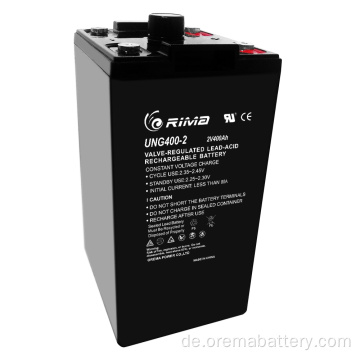 Wiederaufladbare 2V 400AH TEEP Cycle Gel ups Batterie